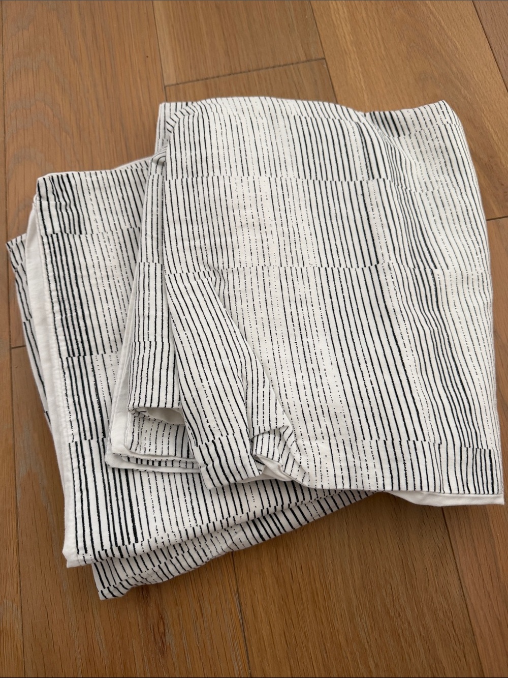 CB2 White & Black Striped Chino Pants